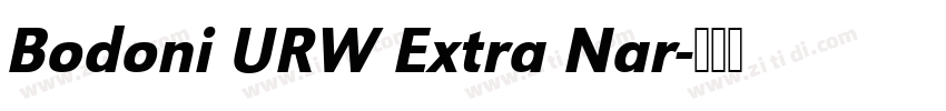 Bodoni URW Extra Nar字体转换